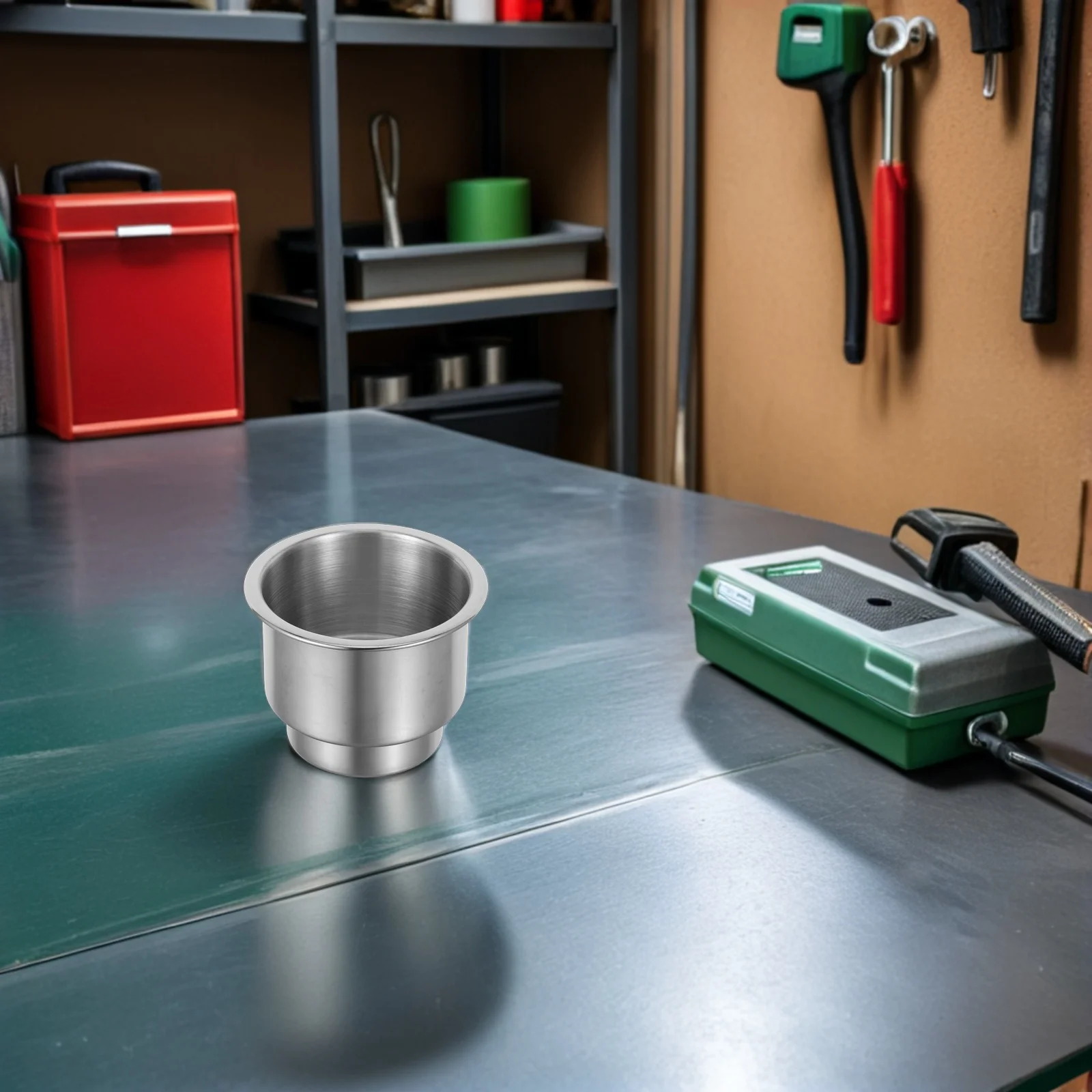 

Stainless Steel Cup Holder Car-Mounted Anti-Spill Universal Drink Mug Rack for Water Bottles Coffee Mugs and Beverages