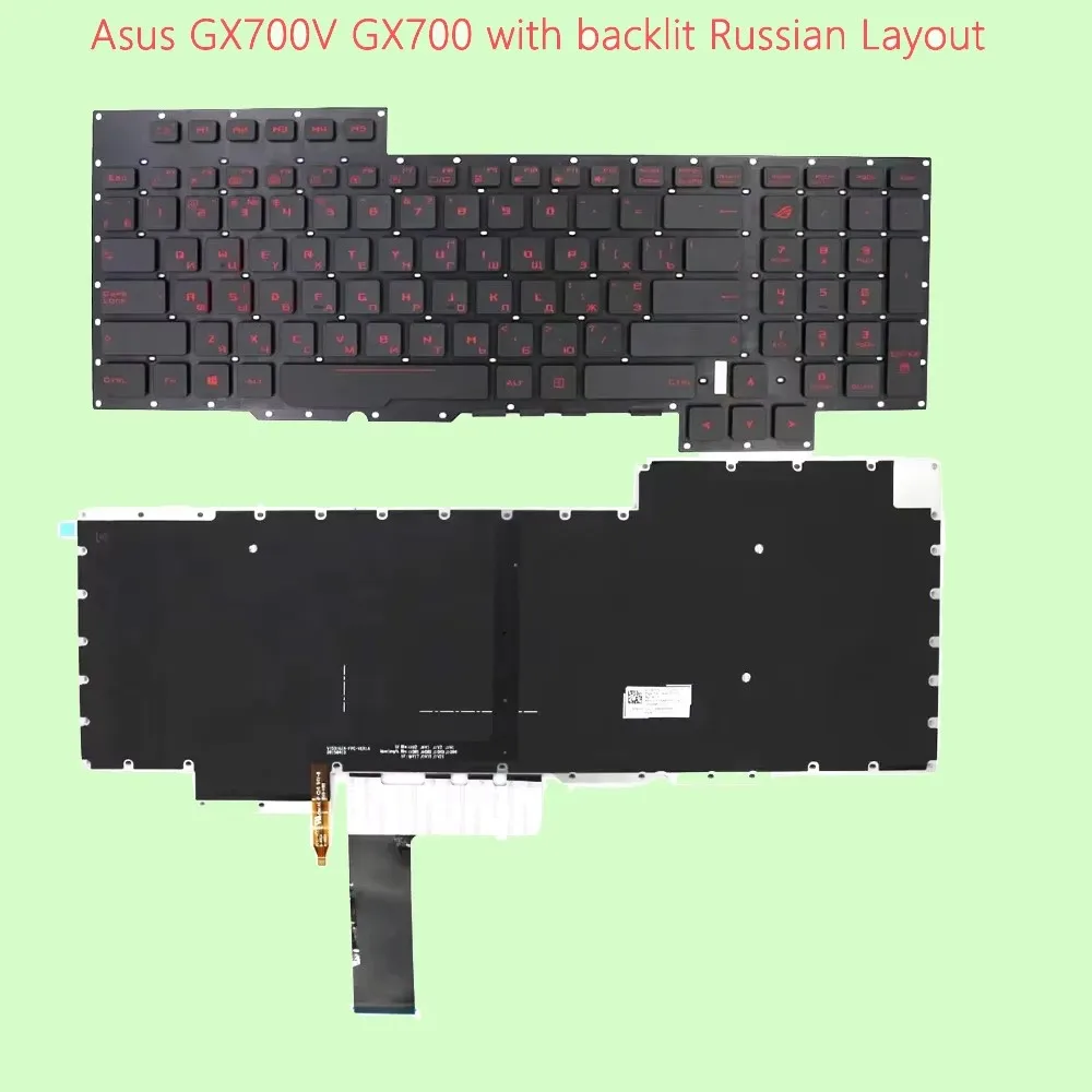 Keyboard For Asus GX700 GX700V GX700VO G701VI G701VO with baklit Russian Layout