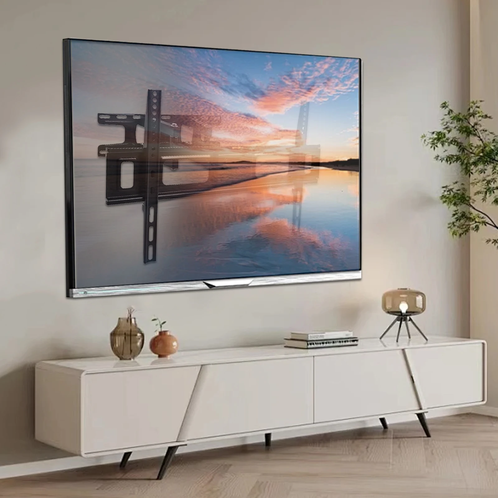 

Настенный металлический кронштейн для телевизора с поворотом и наклоном, полноповоротное крепление для телевизоров 26-80 дюймов