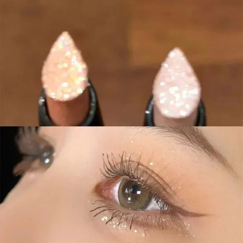 Bâton de fard à paupières nacré, crayon à paillettes, maquillage imperméable, scintillant, ver à soie, stylo de revêtement, cosmétiques, outil de maquillage de beauté
