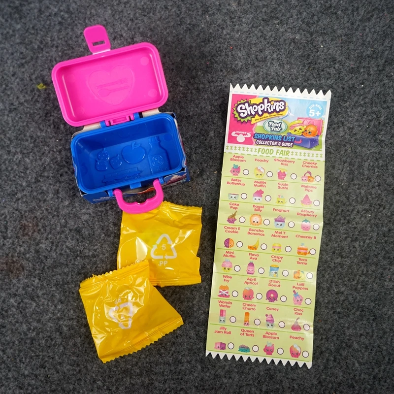 Shopkins Supermarket - Bolsas Sorpresa con Mini Figuras de Frutas y Elfos, Juguetes en Miniatura, Decoración Adorable, Coleccionables, Modelo de Simulación, Regalos para Niños