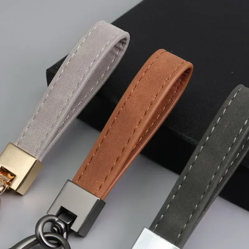 Винтажный металлический брелок из воловьей кожи с лазерной гравировкой, индивидуальный ретро-брелок для мужчин и женщин, персонализированный брелок с логотипом автомобиля