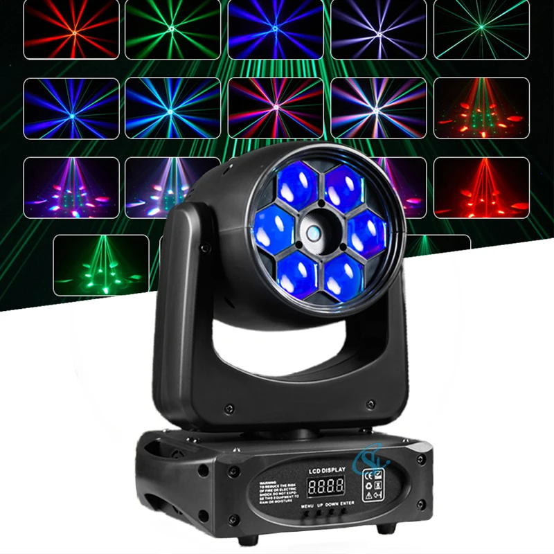 

Professional DJ Stage Bee Eye Lighting Laser Projector 90w RGBW Beam Moving Head Light DMX512 for Disco Party Nightclub