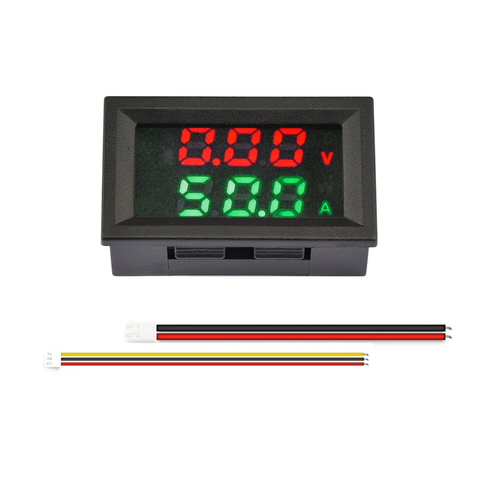 DC 4-30V 10A 50A 100A Voltmeter Ammeter LED Digital Car Motocycle Voltage Current Power Meter Volt Detector Tester