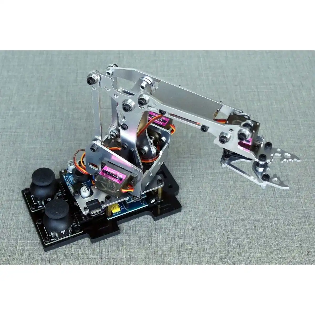 Brazo robótico, brazo robótico, robot de bricolaje, kit de brazo robótico Arduino, robot de agarre, 25F