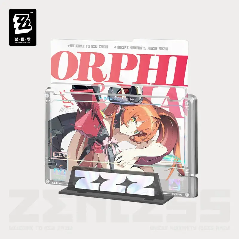 [Genuine] miHoYo Game Zenless Zone Zero Fixed Frame Acrylic insert Set Seed Orphie Trigger Anime Ornament Prop Cosplay Xmas Gift 4