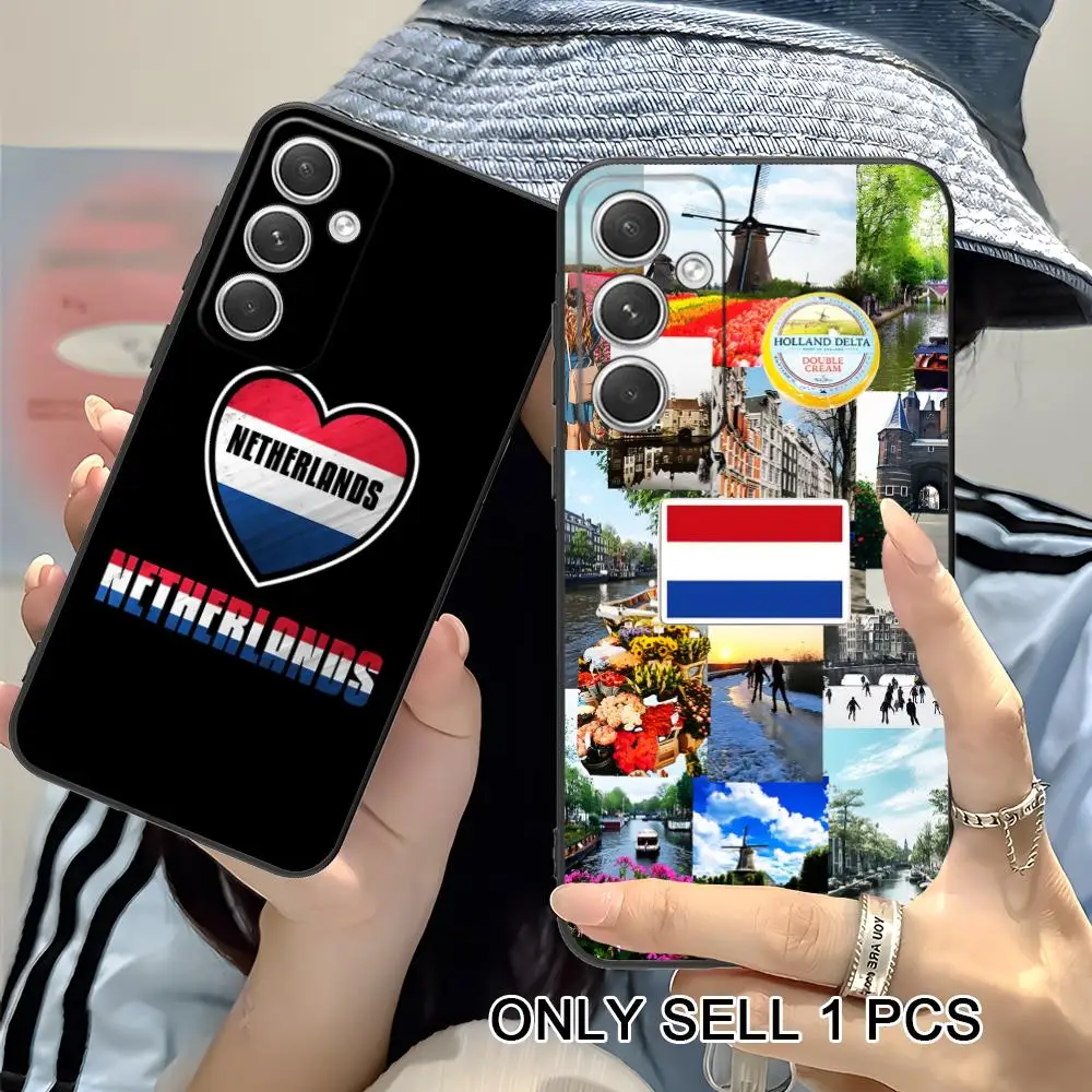 Netherland Dutch Flag Phone Case for Samsung Galaxy S26 S25 S24 S23 S22 S21 S20 Note20 Plus FE Ultra Soft TPU Shockproof Cover