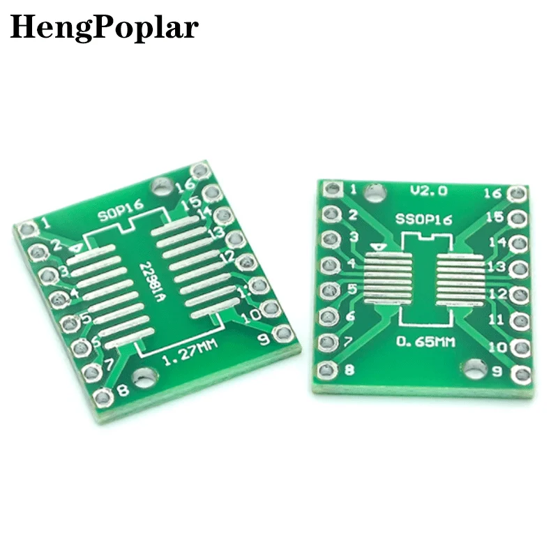 10PCS TSSOP16 SSOP16 SOP16 Transfer to DIP16 IC Adapter Converter Socket Board Module Adapters Plate 0.65mm 1.27mm