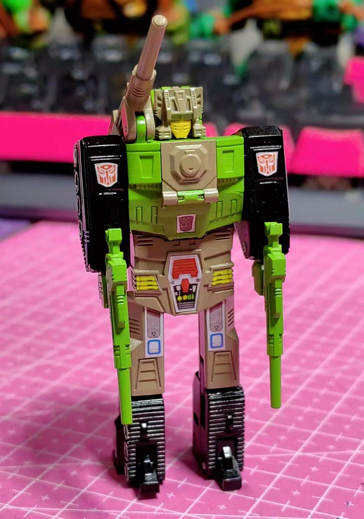 Transformable Robot Character From G1 Animation Headmaster Hardhead（7cm）