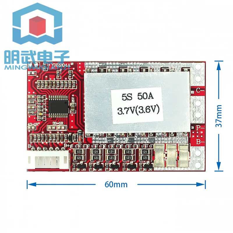 3/4/5 Strings Lithium Battery Protection Board 50A Polymer Iron Lithium Belt Balance Power Tool Inverter Solar Energy