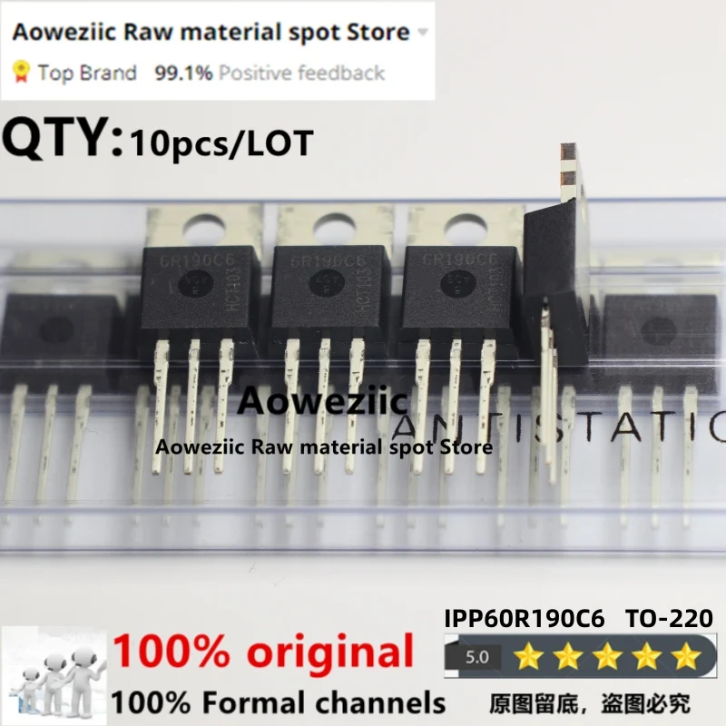 Aoweziic 2018+ 100% جديد مستورد أصلي 60R190C6 IPP60R190C6 TO-220 IPA60R190C6 TO-220F IPW60R190C6 TO-247 MOS FET 20A 600V