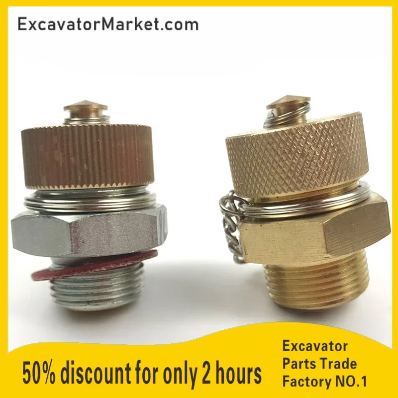 For Komatsu Hitachi Steel Zax cat Hyundai Daewoo Oil Pan Drain Screw Drain Valve Excavator Parts