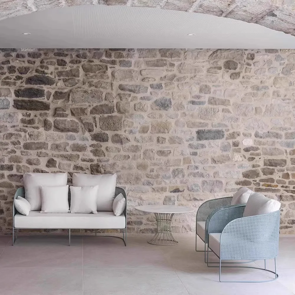 

Outdoor rattan sofa, simple casual furniture, waterproof and sunscreen