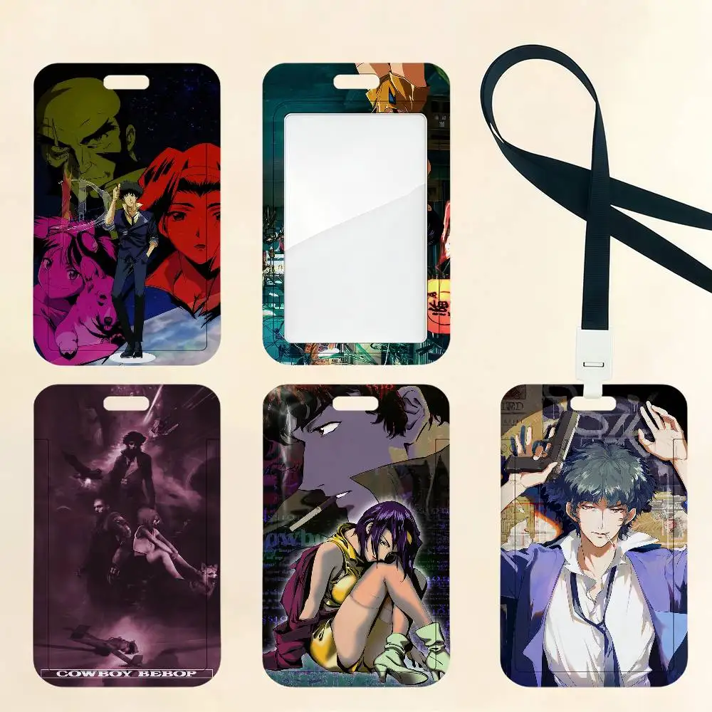 

Держатель для карт Anime C-CowboyS B-BebopS: для банковских карт, студенческих удостоверений, пропусков в метро, рабочих разрешений, бейджей, карт доступа