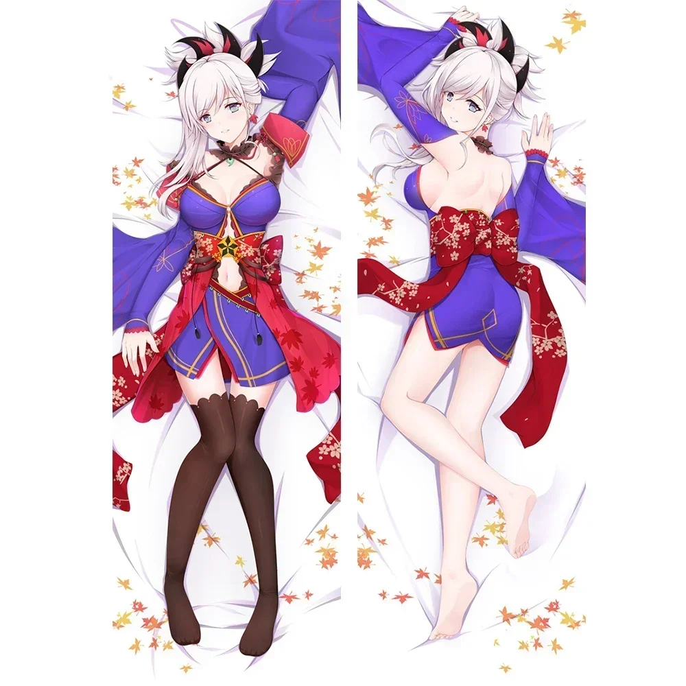 Anime Dakimakura Fate/Grand Order Miyamoto Musashi Hugging Body Peach Skin Pillow Case 2way Tricot Pillow Cover Home Bedding