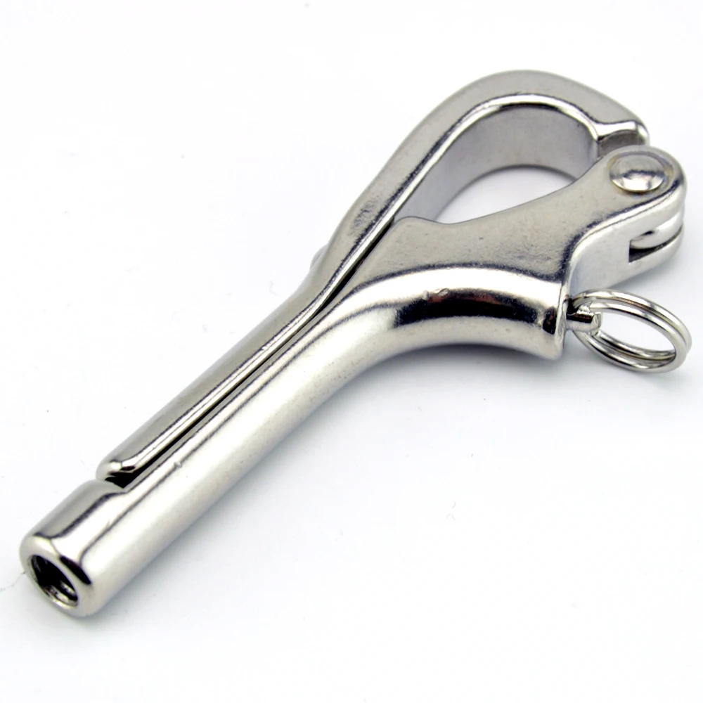 3\'\'/ 4\'\' Openable Pelican Hooks Shackle 316 Stainless Steel Quick Release Hand Rail Guardrails