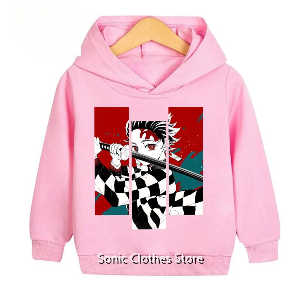 Kimetsu No Yaiba Demon Slayer Clothes Sweatshirts 3D Printed Casual Boy Girl Kids Hoodies Pullover Anime Coats Hoodies