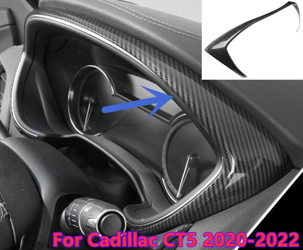 

Для Cadillac CT5 2020-2023 отделка приборной панели из углеродного волокна
