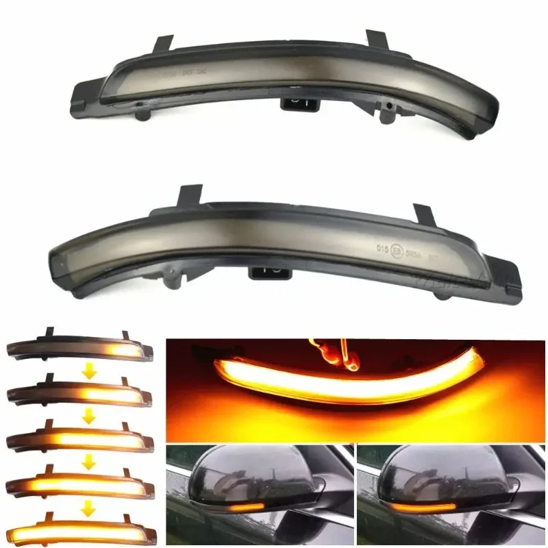 

For Skoda Octavia 1Z3 1Z5 For skoda Superb 3T4 3T5 Dynamic LED Turn Signal Rearview Mirror Light Flasher Water Blinker,2PCS