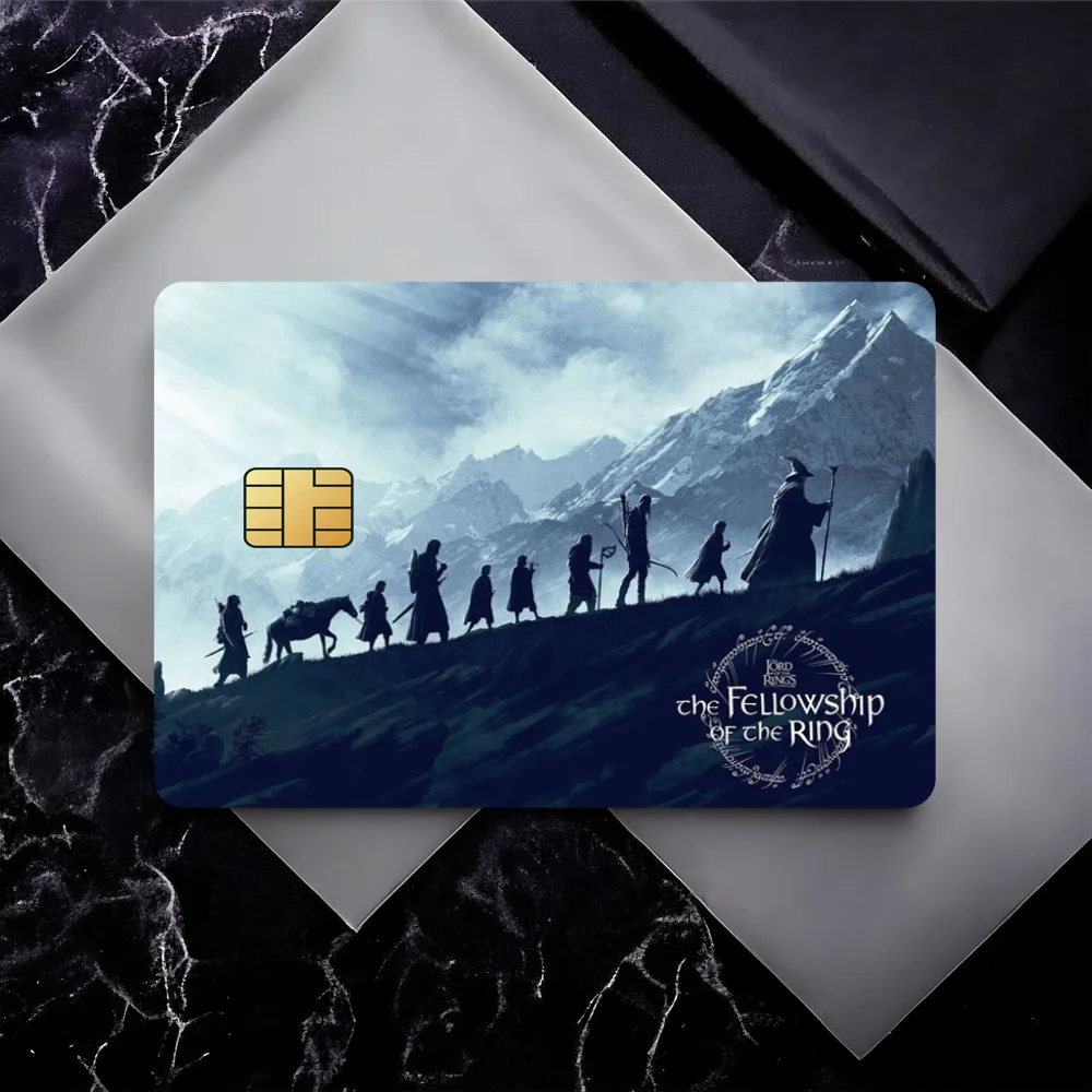 ملصق بطاقة L-Lord of the R-Rings مزخرف صغير مقاوم للماء مكون من 4 قطع مضاد للخدش