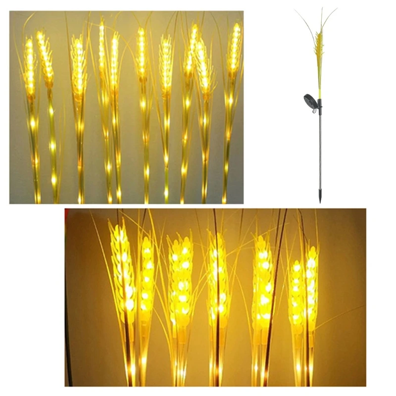 LED 태양광 발전 야외 조명 목가적 밀 귀 모양 야외 지상 램프 45BE