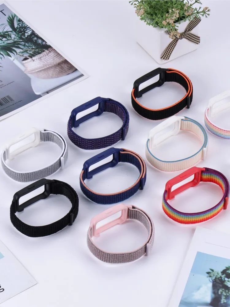 Nylon Loop Strap For Huawei Band 9 8 7 Smartwatch Replacement belt correa Breathable Sport bracelet for huawei band9 band8 7 9