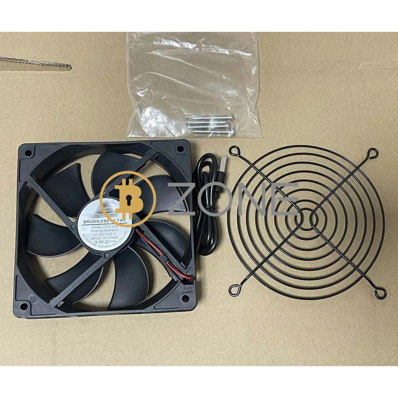 Imagem -06 - Ventilador Usb Miner com Parafusos e Redes Iceriver Ks0 Pro Fan 120x120x25 mm 5v Ksa Ks0pro de Alta Qualidade