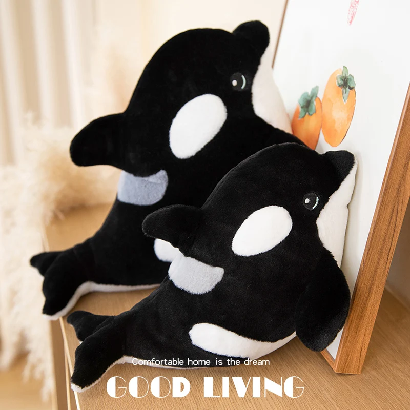 

Simulation Cute Whale Plush Toys Soft Stuffed Realistic Marine Animals Chubby Fish Plushie Doll Throw Pillow for Girls Gifts