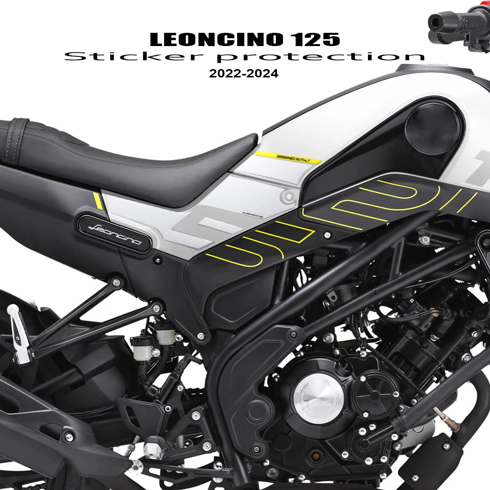 

For Benelli Leoncino 125 Accessory Stickers 3D Resin Tank Mat Decal Kit