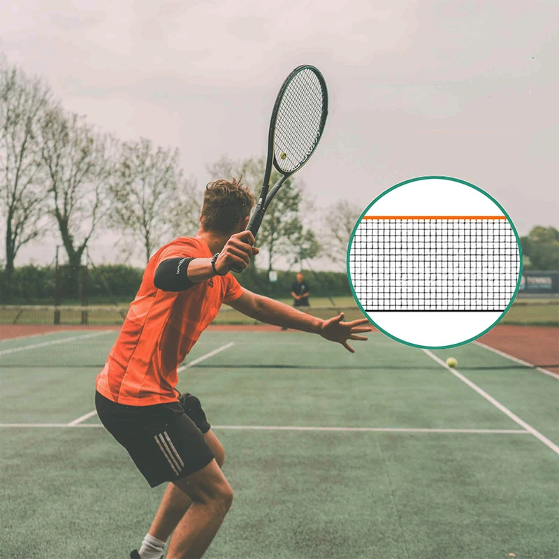 1 قطعة شبكة تنس وكرة الريشة المحمولة بعرض 3.1 متر مثالية للحدائق والملاعب والشواطئ والساحات الخلفية للاستخدام الداخلي/الخارجي غير متضمنة #3