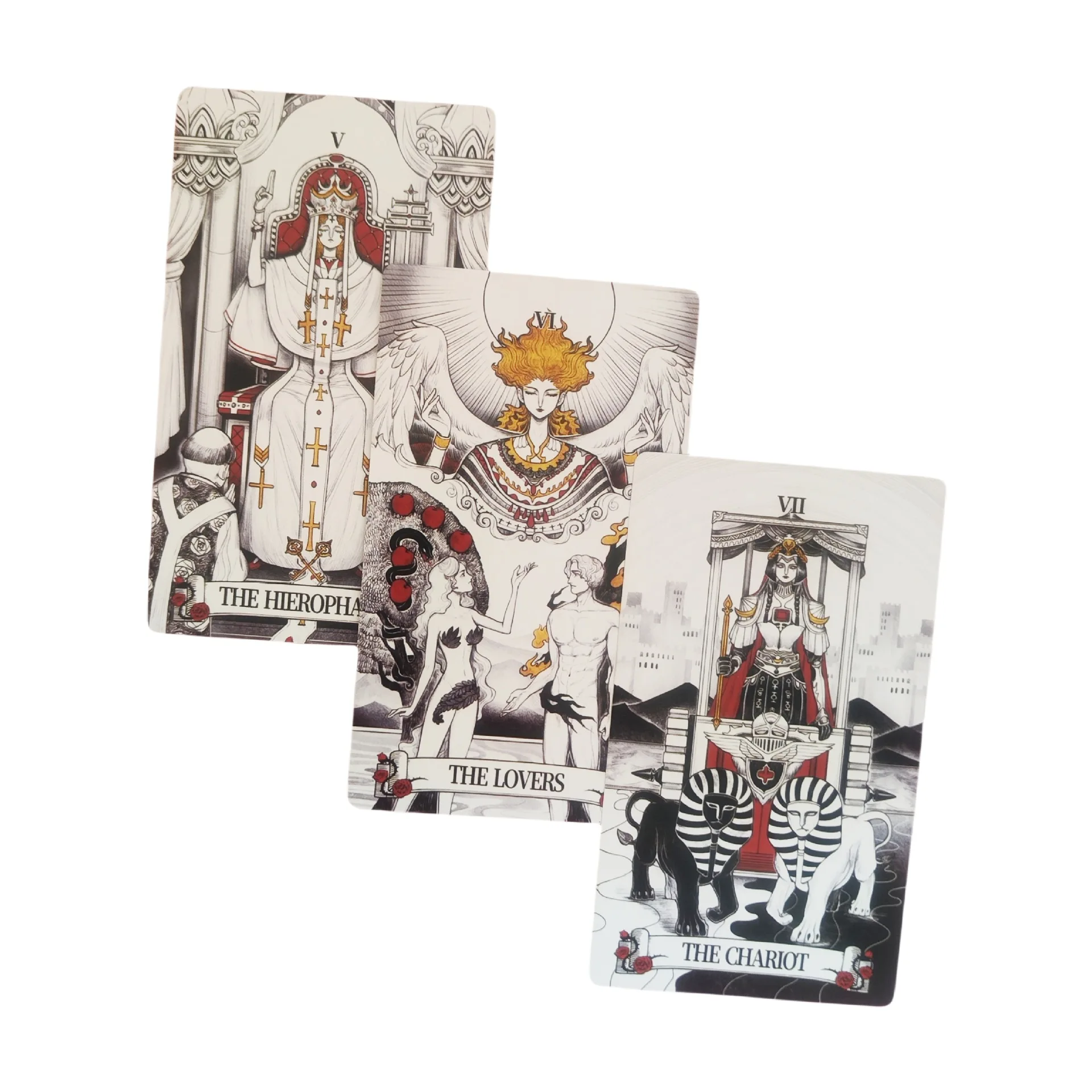 12x7cm Secret Mirror Tarot cards with paper instructions