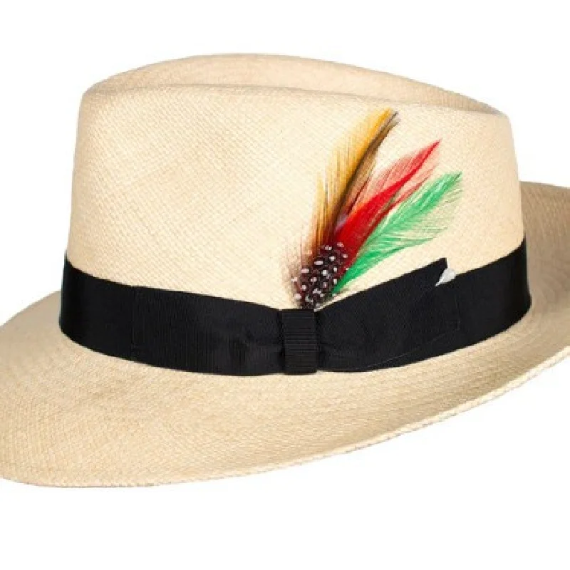 Bestseller Eaby New Hand-woven Papyrus Fedora Hat, Finely Woven Papyrus Jazz Hat For Men