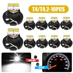 10x T4.2 T4 Super Bright LED Bulbs Car Neo Dashboard Instrument Cluster Light Auto Panel Gauge Speedo Dash Lamps 12V Car Product