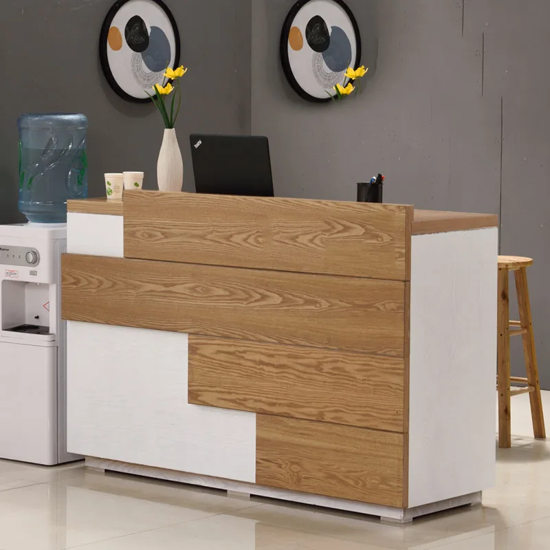 White Pulpit Front Desk Restaurant Tables Modern Office Pulpitos Hair Salon Shop Counter Bar Register Kassentisch Shop Furniture