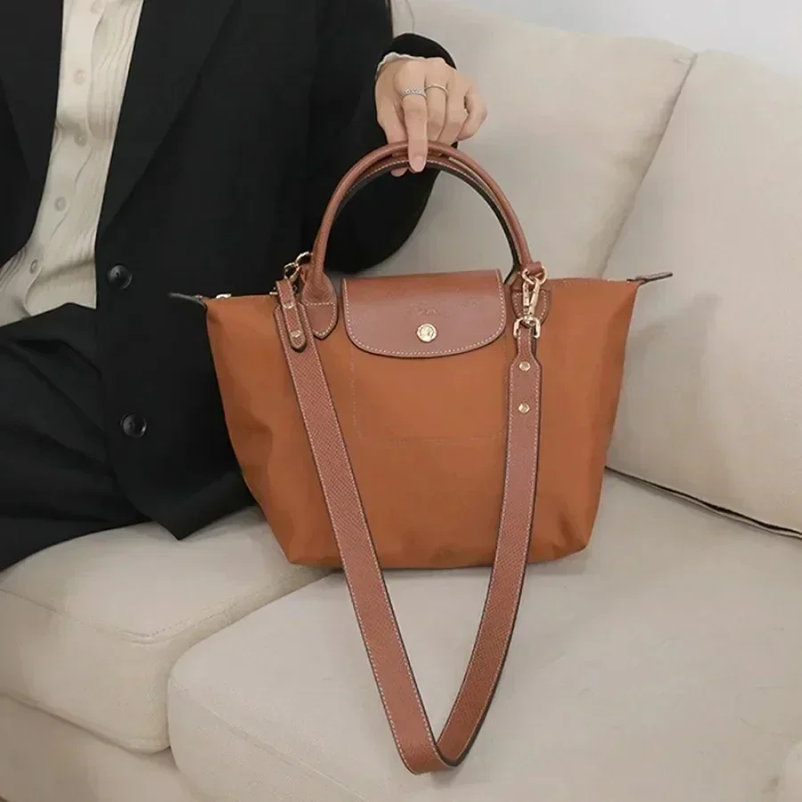 NUEVO Bolso Correa de hombro ajustable para Longchamp Bolso pequeño con asa corta Correa de mensajero modificada Cuero real