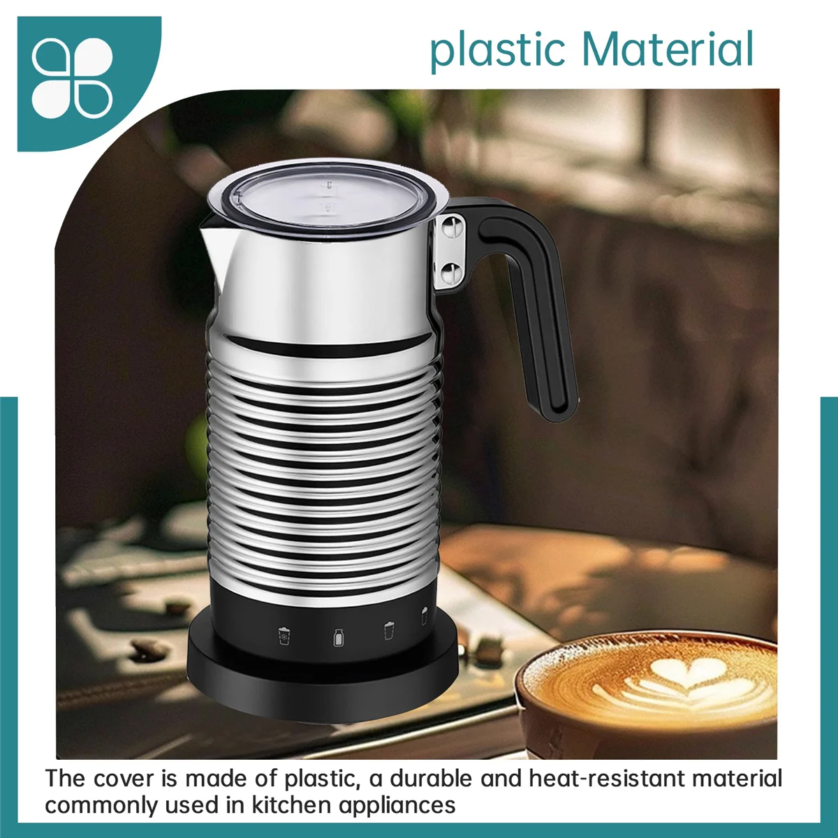 AA69-ミルク泡立て器の蓋カバーとシール交換部品、Aeroccino 3 3593 & 3594 ミルク泡立て器用