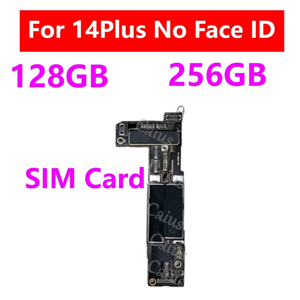 لوحة أم لهاتف iPhone 14 Plus بإصدار ثنائي الشريحة بدون معرف الوجه أو مع معرف الوجه لوحة عمل لوحة المنطق الرئيسية iCloud النظيفة
