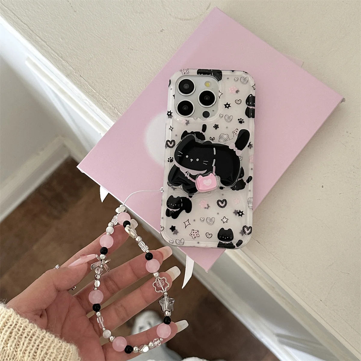 

Luxury Music Dachshund puppy Teddy dog illustration cute Phone case For iPhone 16 15 14 13 Pro Max Case Cartoon shockproof Cover
