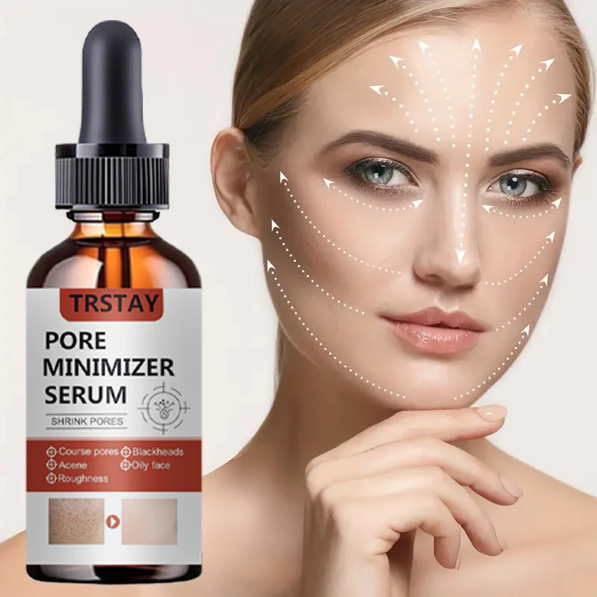 جوهر الوجه مع حمض الساليسيليك ، وتقليص المسام ، لتفتيح البقع ، وتقليص المسام ، ولون البشرة والتحكم في الزيت #2