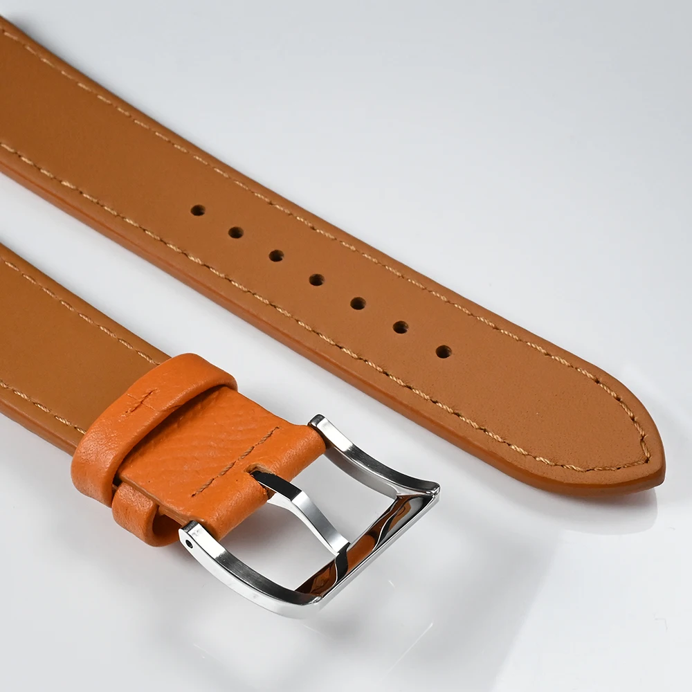 San Martin Epsom Leather Watchbands 20mm Watch Starp Band Quick Release Wrist Belt For Men Wristwatch Buckle Soft High Quality
