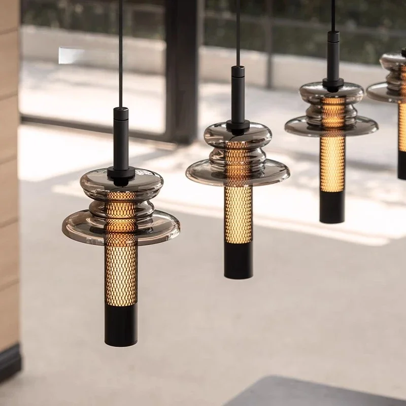 

Restaurant Lights Dining Table Chandelier Island Terrace Creative Personality Art Senior Sense Designer Tea Room Bar