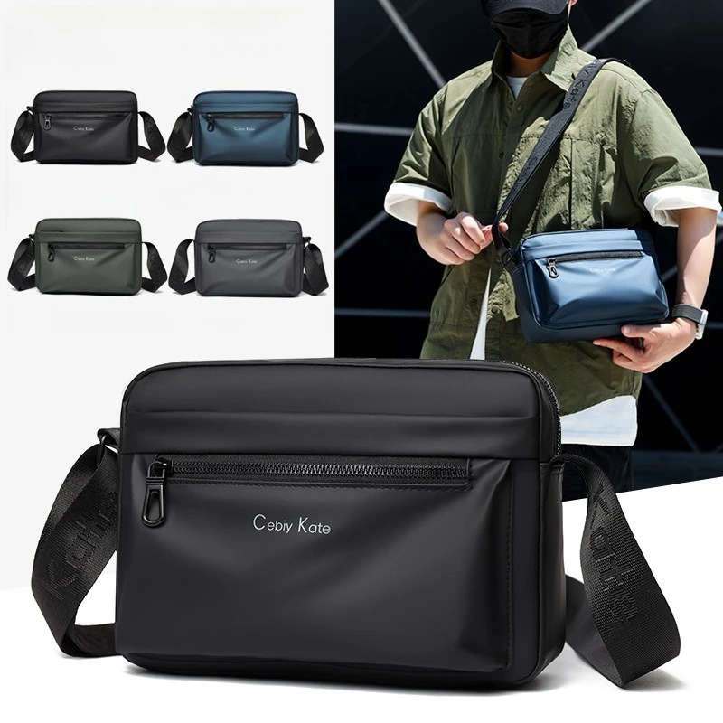 

Горизонтальная и вертикальная квадратная сумка на одно плечо, водостойкая кожаная пленка, сумка через плечо с несколькими карманами, дорожный рюкзак