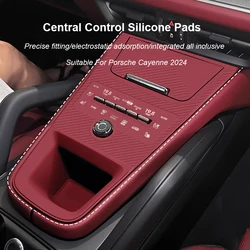 For Porsche Cayenne 2024 2025 Car Interior Central Control Button Protection Pad Silicone Pad Water Cup Panel AntiSlip Dustproof
