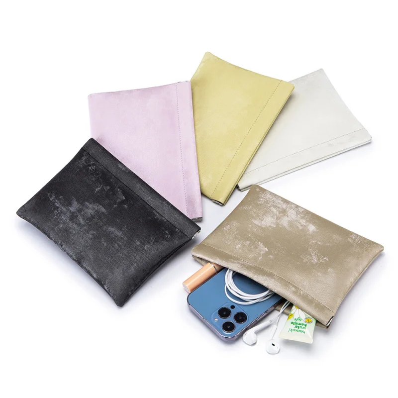 

New Style Storage Bag National Style Satin Cowhide Shrapnel Coin Purse New Genuine Leather High Sense Fashion Mobile Pho