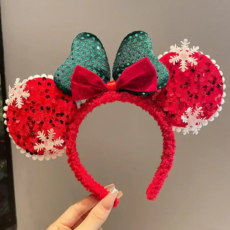 Kawaii عيد الميلاد عقال لطيف الكرتون القوس شجرة عيد الميلاد هيرباند مهرجان حفلة الحلو إكسسوارات الشعر فتاة هدية الكريسماس