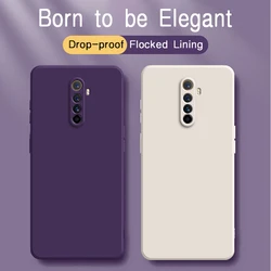 Original Square Liquid Silicone Case for Realme X XT Master X2 Pro 360 Shockproof Soft Mobile Cover RealmeX X2Pro Protective Bag