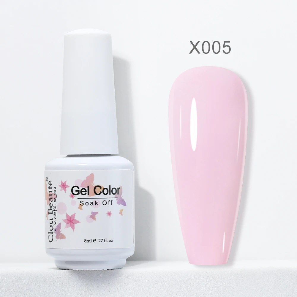 Clou Beaute 8ml Hema Free Gel Nagellack Lack Nail Art Base Dec klack Vernis Semi Permanent UV Gel Farben Maniküre Ongle