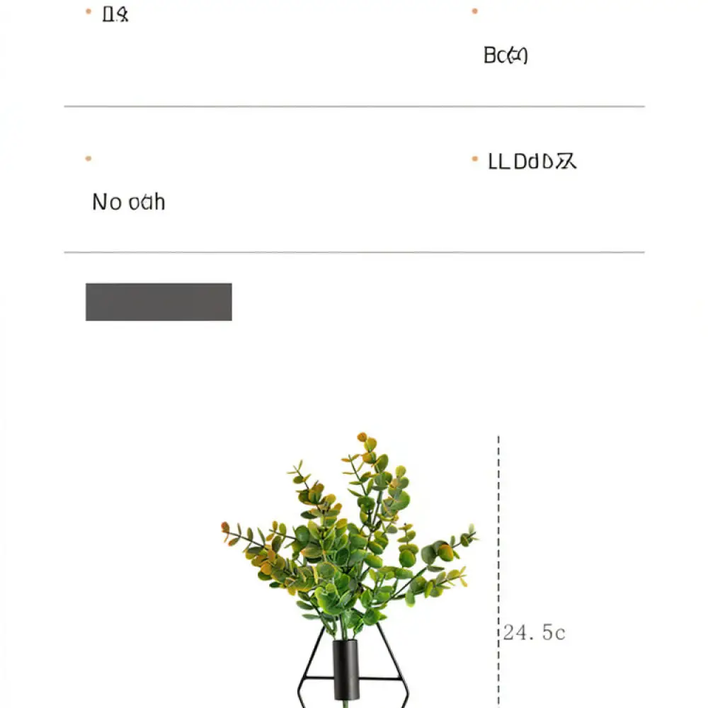 Vaso de parede geométrico de ferro para plantas, para decoração de interiores, arte de parede moderna nórdica.