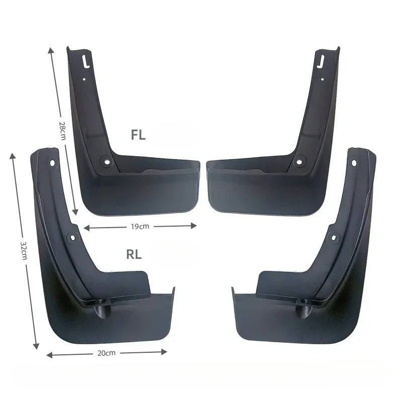 Mudguards Fender for VW Volkswagen TCross T-Cross 2019-2024 Wheels Mudflaps Splash Guard Mud Flap Car Accessories