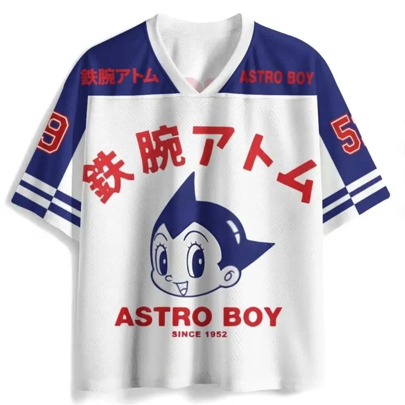 Camiseta Deportiva de Verano 2026 para Adultos y Niños, Cuello en V, Estilo Astro, para Fútbol
